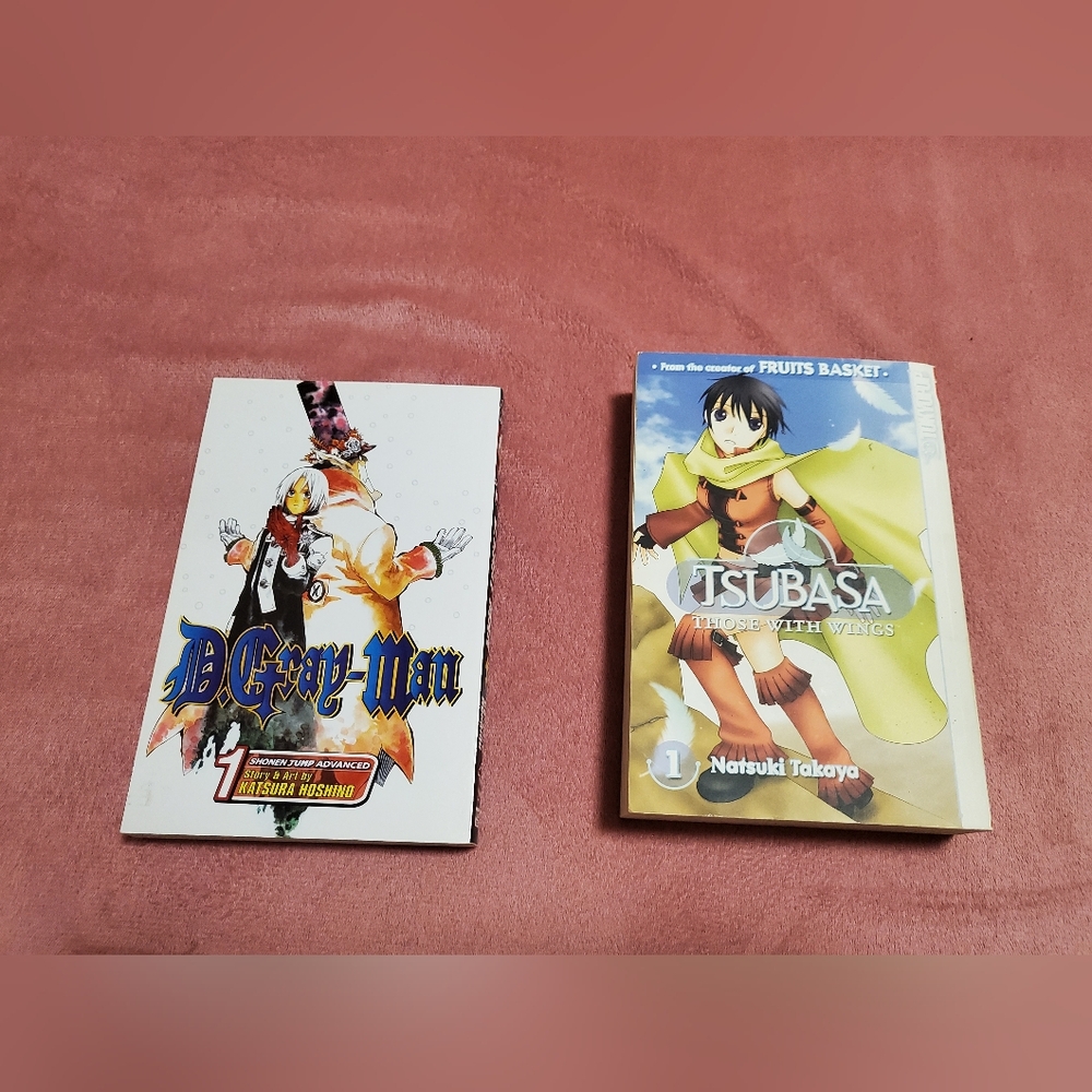 D.Gray-man Volume 1 and Tsubasa Those With Wings Volume 1 Manga Set